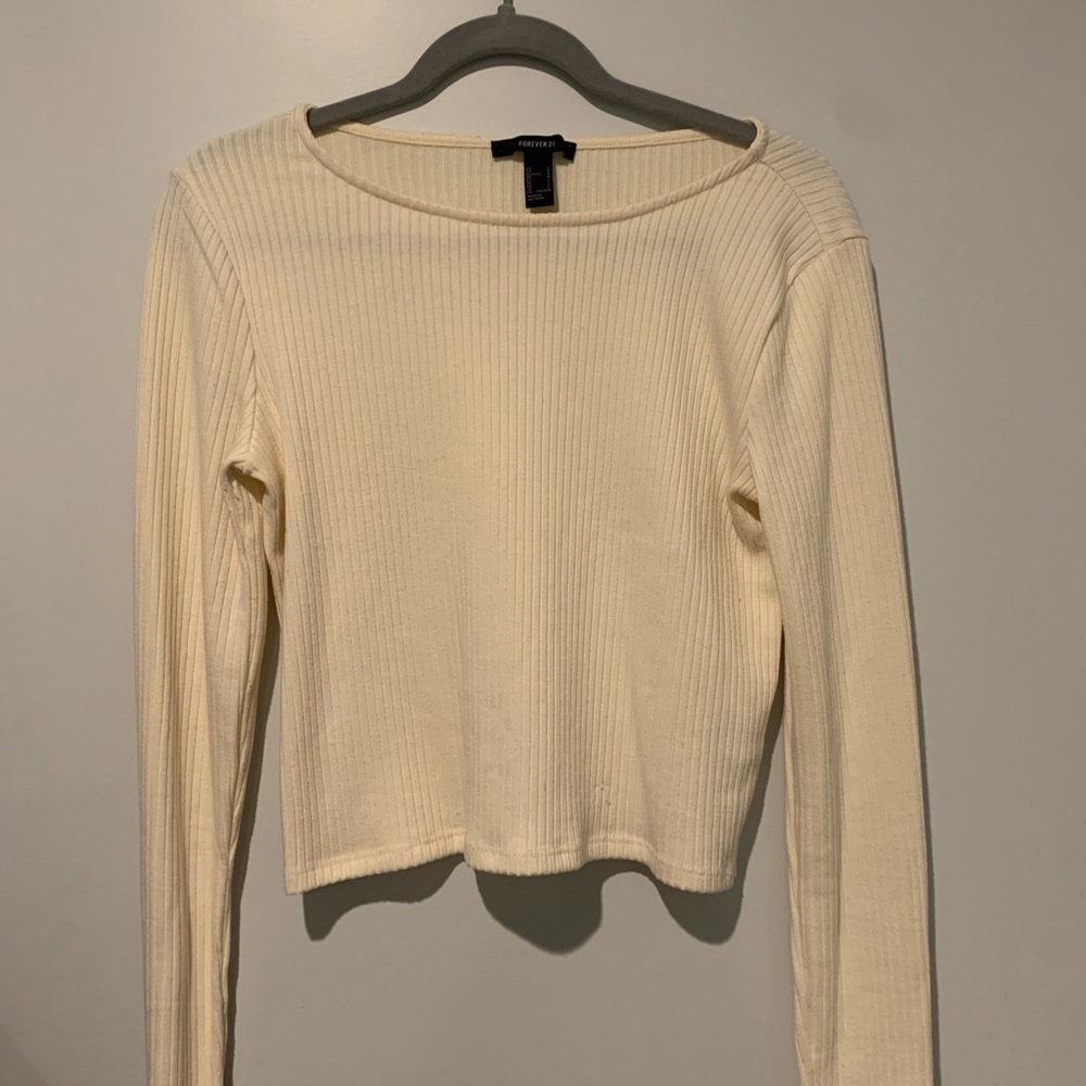 Cream cropped sweater